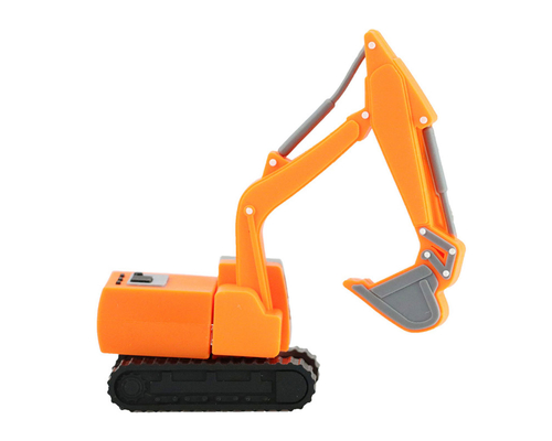 Флешка Резиновая Экскаватор "Excavator" Q133 оранжевый 16 Гб
