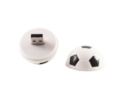 Флешка Пластиковая Футбольный Мяч "Soccer Ball" S140 белый / черный 16 Гб