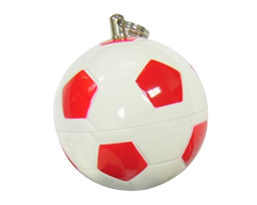 Флешка Пластиковая Футбольный Мяч "Soccer Ball" S140 белый / красный 32 Гб