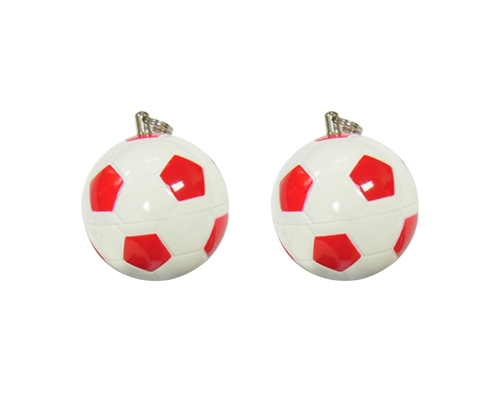 Флешка Пластиковая Футбольный Мяч "Soccer Ball" S140 белый / красный 4 Гб