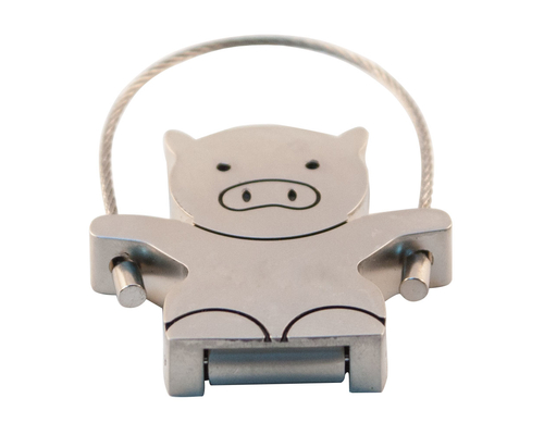 Флешка Металлическая Свинка Вуди "Woody Pig" R158 мальчик серебряный 1 Гб