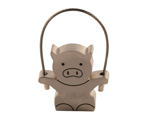 Флешка Металлическая Свинка Вуди "Woody Pig" R158 мальчик серебряный 4 Гб