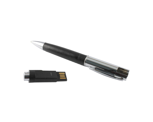 Флешка Металлическая Ручка Наппа "Pen Nappa" R162 черный 1 Гб