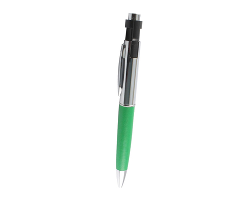Флешка Металлическая Ручка Наппа "Pen Nappa" R162 зеленый 64 Гб