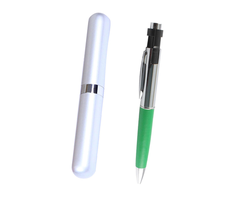 Флешка Металлическая Ручка Наппа "Pen Nappa" R162 зеленый 4 Гб