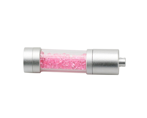 Флешка Стеклянная Цилиндр "Cylinder Glass" W188 розовый 2 Гб