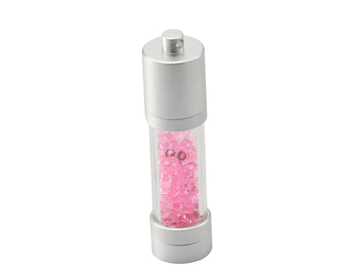 Флешка Стеклянная Цилиндр "Cylinder Glass" W188 розовый 1 Гб