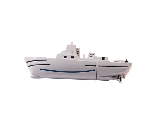 Флешка Металлический Военный Корабль "Warship" R197 белый 16 Гб