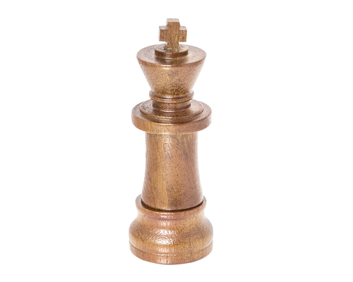 Флешка Деревянная Шахматы Король "Chess King" F25 бронзовый 4 Гб