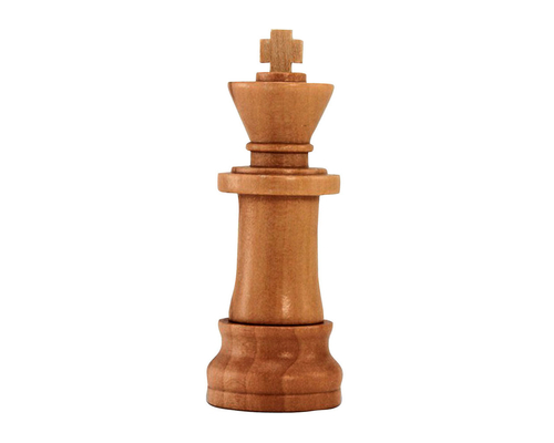 Флешка Деревянная Шахматы Король "Chess King" F25 бежевый 1 Гб