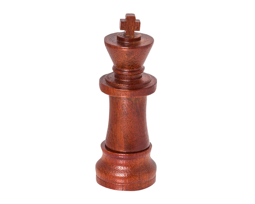 Флешка Деревянная Шахматы Король "Chess King" F25 красный 64 Гб