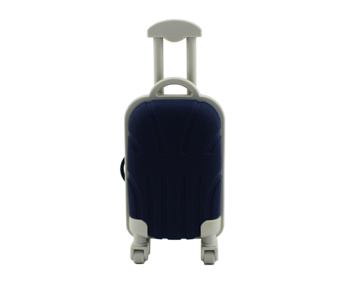 Флешка Резиновая Чемодан "Suitcase Travel" Q318 синий 8 Гб