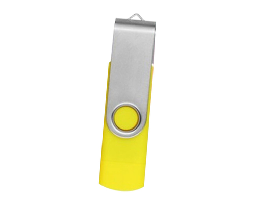 Флешка Пластиковая Твистер Дуал "Twister Dual" S319 желтый 16 Гб