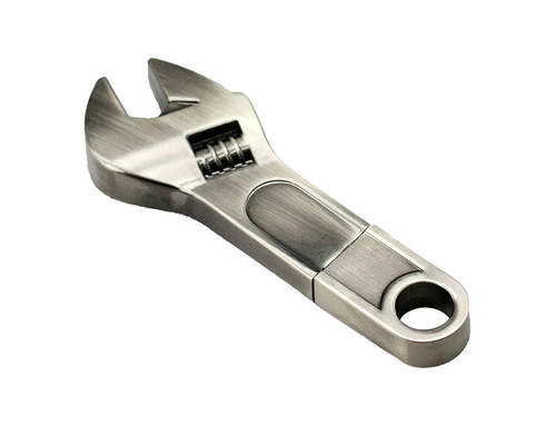 Флешка Металлический Гаечный Ключ "Wrench" R336 Screw бронзовый 128 Гб