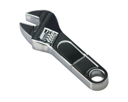 Флешка Металлический Гаечный Ключ "Wrench" R336 Screw серебряный 4 Гб