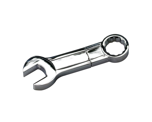 Флешка Металлический Гаечный Ключ "Wrench" R336 серебряный 64 Гб