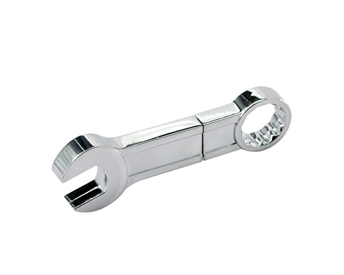 Флешка Металлический Гаечный Ключ "Wrench" R336 серебряный 4 Гб
