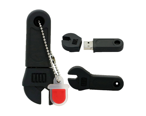 Флешка Резиновая Гаечный Ключ "Plastic Wrench" Q337