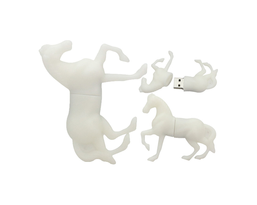 Флешка Резиновая Лошадь "Equine" Q343