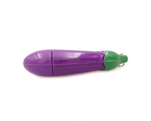 Флешка Резиновая Баклажан "Eggplant" Q346