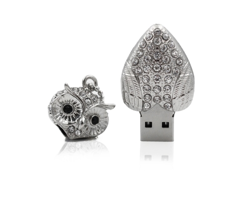 Флешка Металлическая Сова "Owl" R354