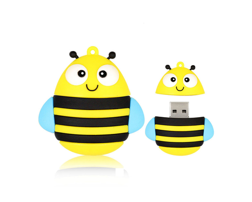Флешка Резиновая Пчела "Bee" Q390