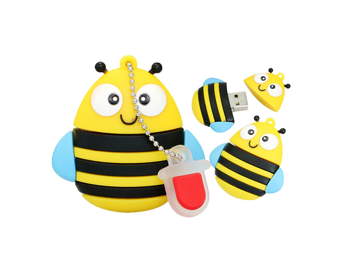 Флешка Резиновая Пчела "Bee" Q390
