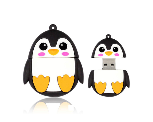 Флешка Резиновая Пингвин "Penguin" Q391