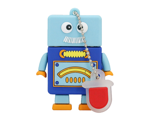 Флешка Резиновая Робот Зендер "Robot Zender" Q393