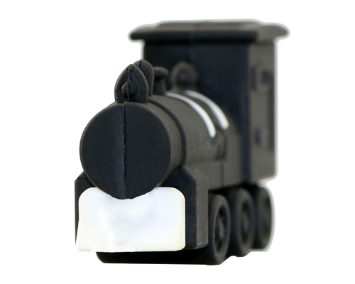 Флешка Резиновая Поезд Тепловоз "Train Diesel" Q425 черный 2 Гб