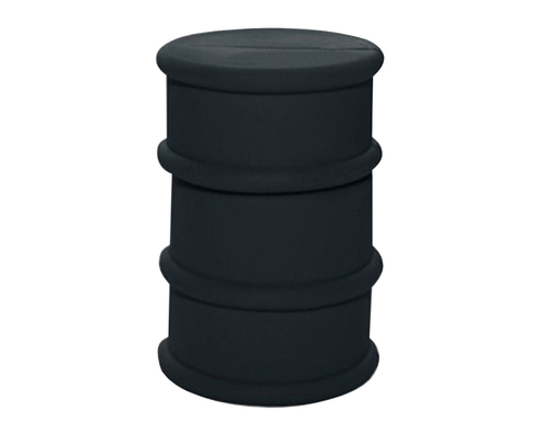 Флешка Резиновая Бочка "Barrel" Q428 черный 4 Гб