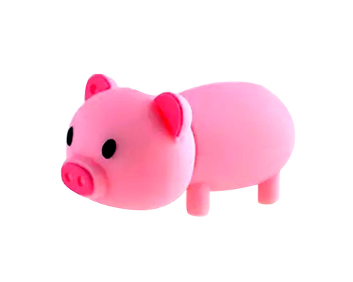 Флешка Резиновая Поросенок "Piggy" Q430 розовый 32 Гб