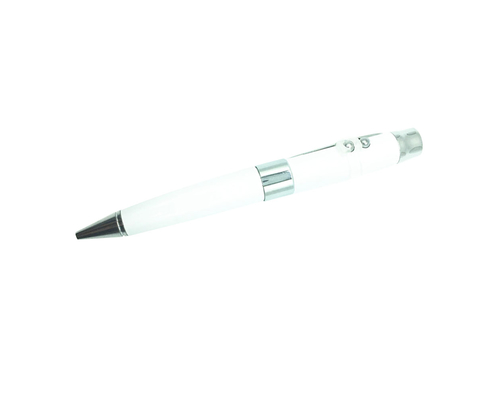 Флешка Металлическая Ручка Лазерная указка WBR "Pen Laser Pointer" R44 белый 4 ГБ
