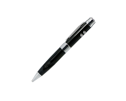 Флешка Металлическая Ручка Лазерная указка WBR "Pen Laser Pointer" R44 черный 1 ГБ