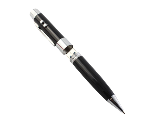Флешка Металлическая Ручка Лазерная указка WBR "Pen Laser Pointer" R44 черный 4 ГБ