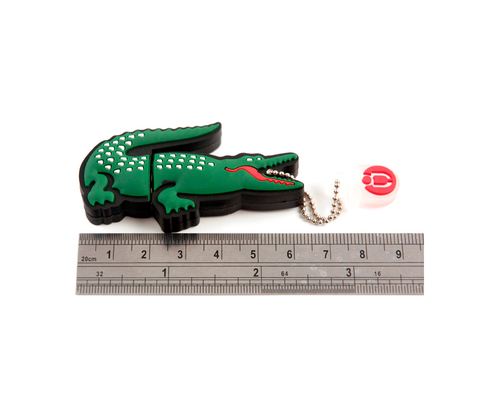 Флешка Резиновая Крокодил "Crocodile" Q446 зеленый 16 Гб