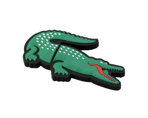 Флешка Резиновая Крокодил "Crocodile" Q446 зеленый 128 Гб