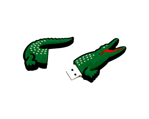 Флешка Резиновая Крокодил "Crocodile" Q446