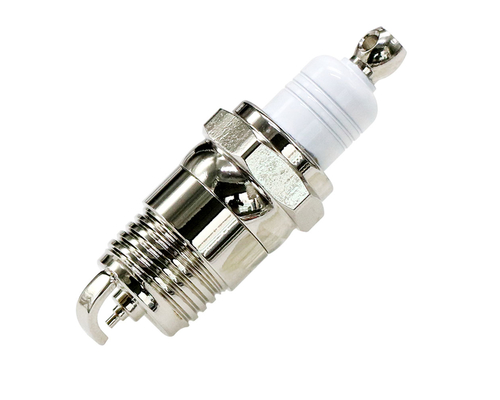 Флешка Металлическая Свеча Зажигания "Spark Plug" R477 серебряный / белый 2 Гб