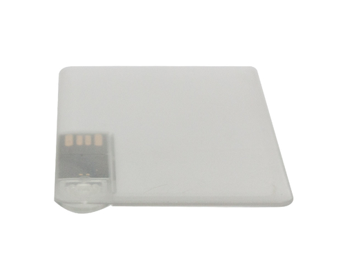 Флешка Пластиковая Визитка Клеа "Visit Card Clear" S486 прозрачный 64 Гб