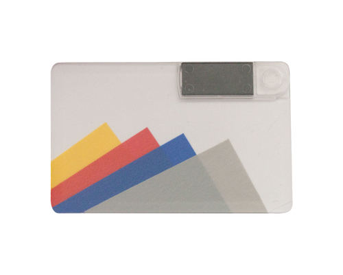 Флешка Пластиковая Визитка Клеа "Visit Card Clear" S486