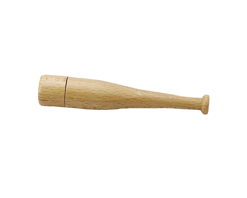 Флешка Деревянная Бейсбольная Бита "Baseball Bat" F68 белый 1 Гб