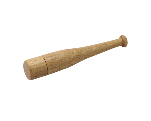 Флешка Деревянная Бейсбольная Бита "Baseball Bat" F68 бежевый 512 Гб