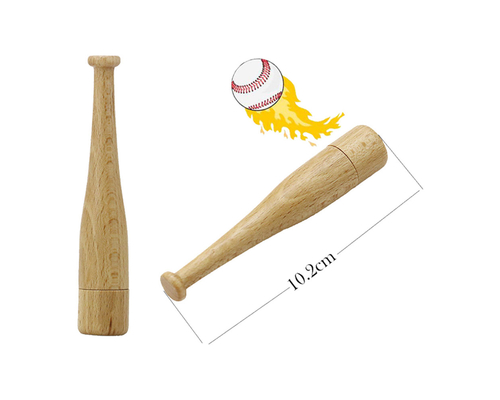 Флешка Деревянная Бейсбольная Бита "Baseball Bat" F68