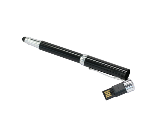 Флешка Металлическая Ручка Стилус Грома "Pen Stylus Groma" R243 черный 64 Гб