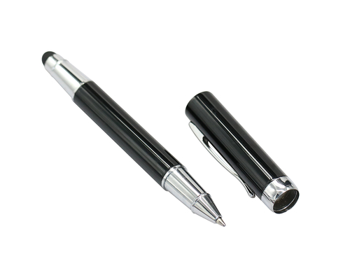 Флешка Металлическая Ручка Стилус Грома "Pen Stylus Groma" R243 черный 4 Гб