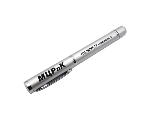 Флешка Металлическая Ручка Бона "Pen Bona" R324 серебряная, гравировка с чернением 1+0