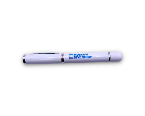 Флешка Металлическая Ручка Бона "Pen Bona" R324 белая, гравировка 4+0