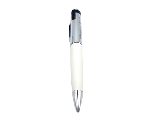 Флешка Металлическая Ручка Наппа "Pen Nappa" R162 белая, гравировка с чернением 1+0
