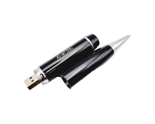 Флешка Металлическая Ручка Репто "Repto Pen" R247 черная, гравировка 1+0